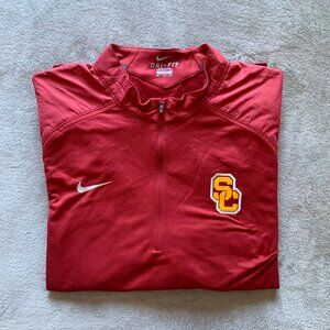Nike Dri-Fit USC Trojans Quarter- Zip Coaches Jacket. 3XL.